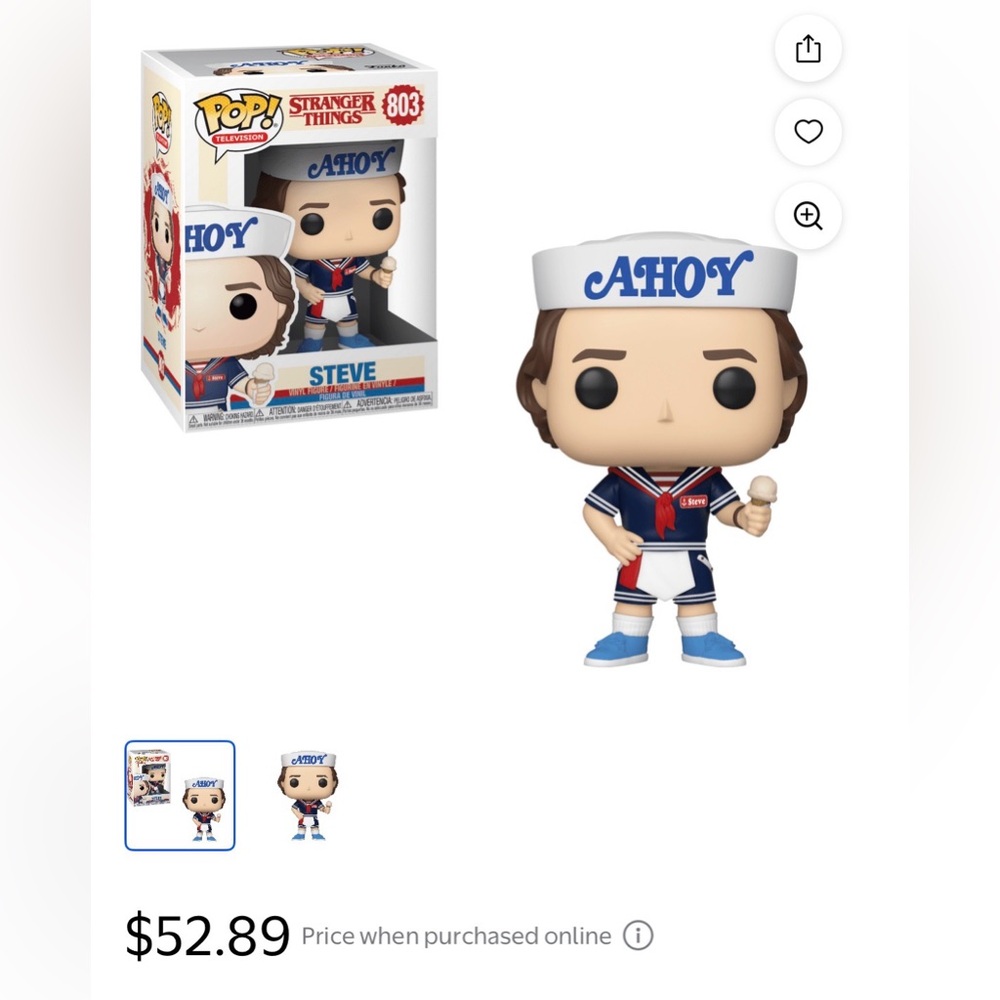 Funko Pop! Steve in Ahoy Sailor Outfit - Blue, White & Red